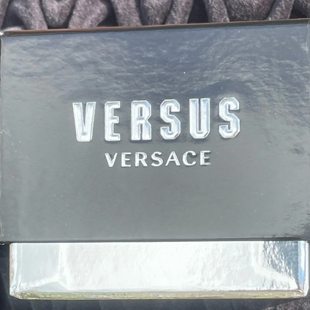 NWT 𝅺Versus Versace Stainless Steel Chronograph Leather Strap Rose Gold